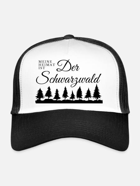 Heimat Schwarzwald - Trucker Cap - Weiß/Schwarz
