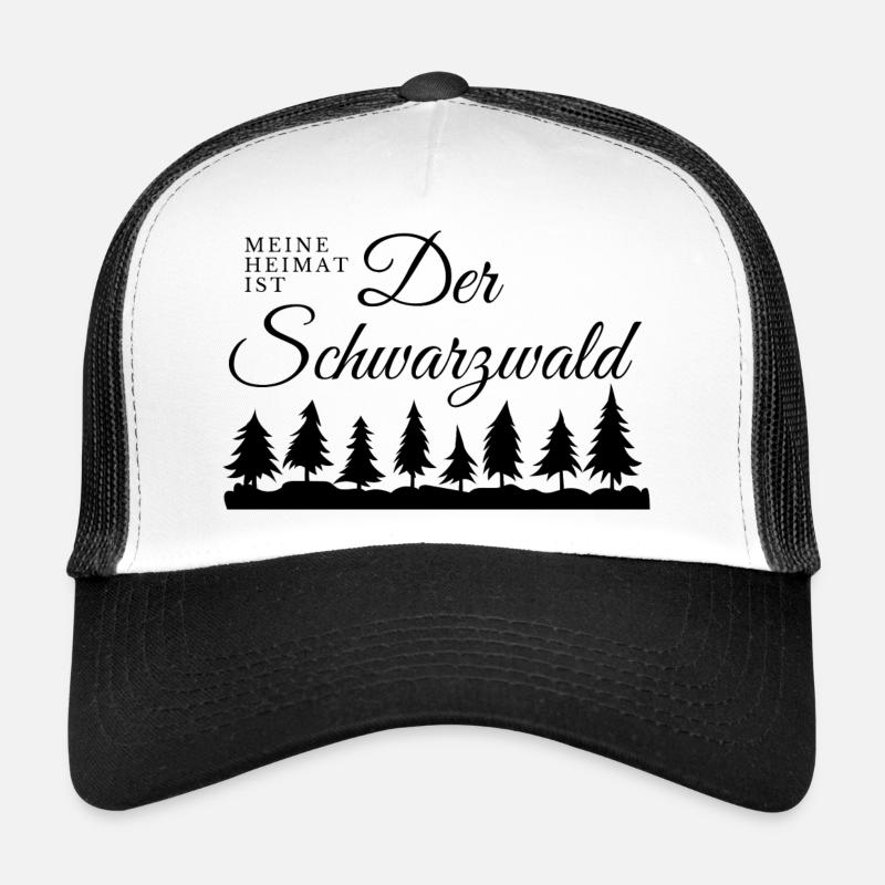 Heimat Schwarzwald - Trucker Cap - Weiß/Schwarz