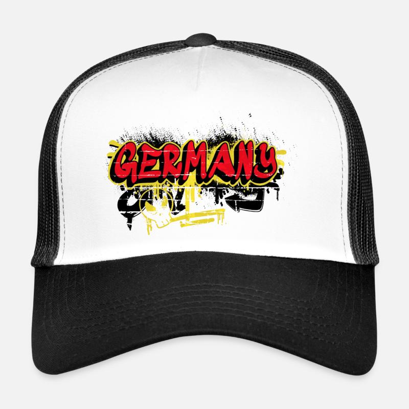Deutschland Graffiti Flaggen Design Trucker Cap