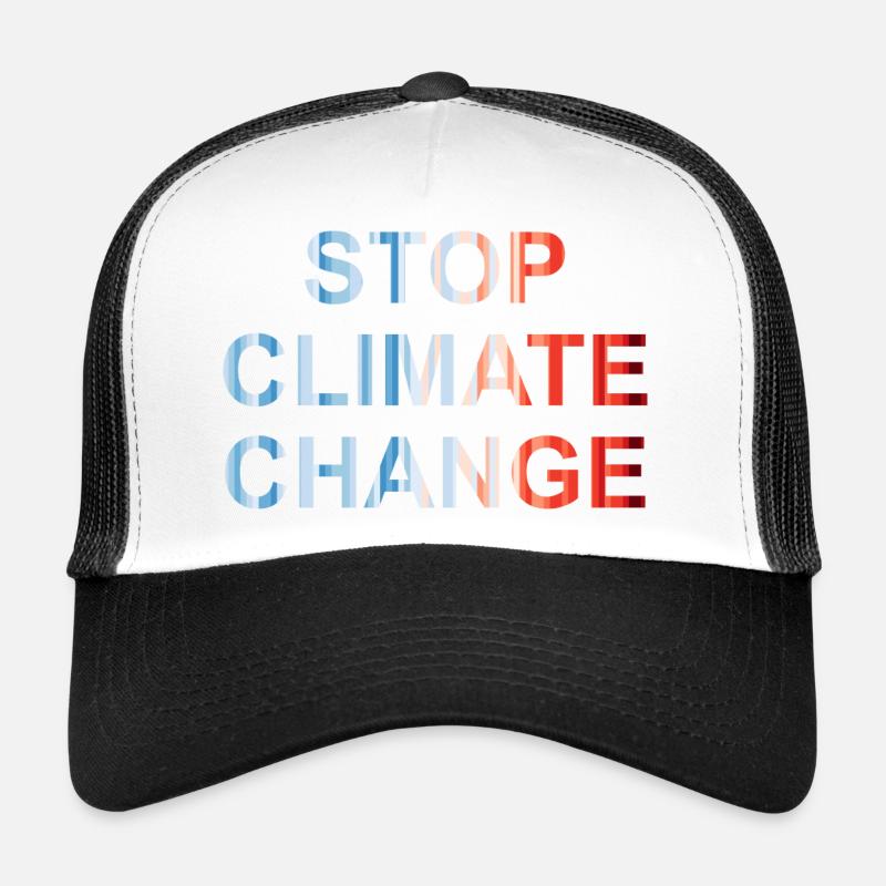 Stop climate change - No planet b - Trucker Cap - white/black