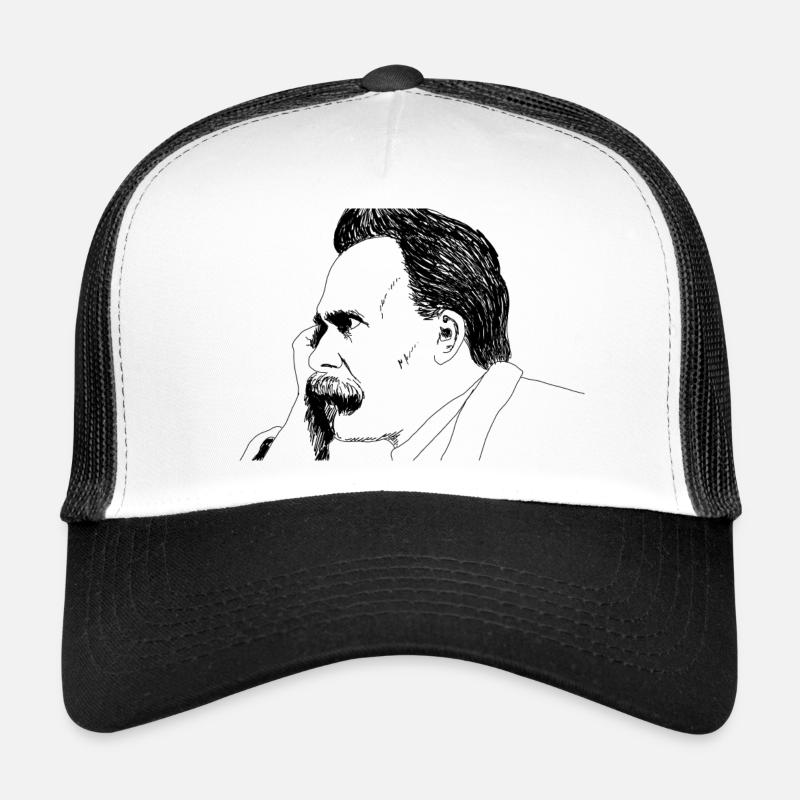 NIETZSCHE - Trucker Cap - Weiß/Schwarz
