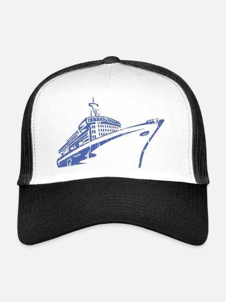Cruise Ship Cruise Ship Luxury - Trucker Cap - white/black - Front