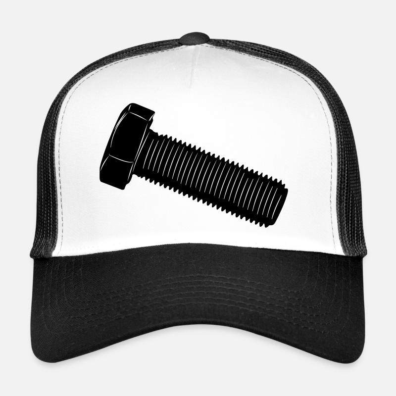 Schraube für eine Mutter - Trucker Cap - Weiß/Schwarz