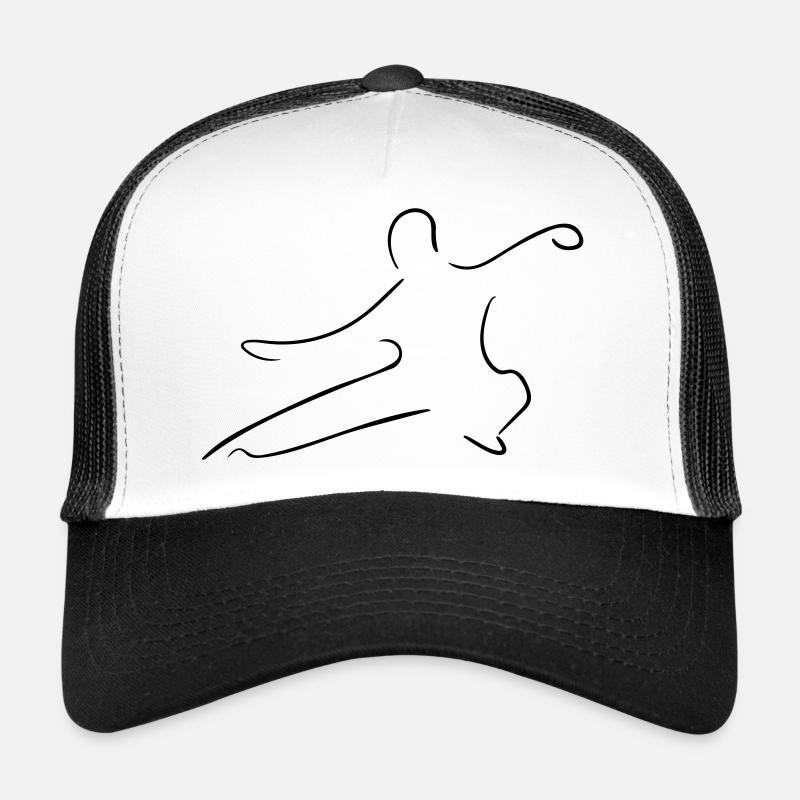 Qi Gong Line Art - Minimaliste Casquette trucker 