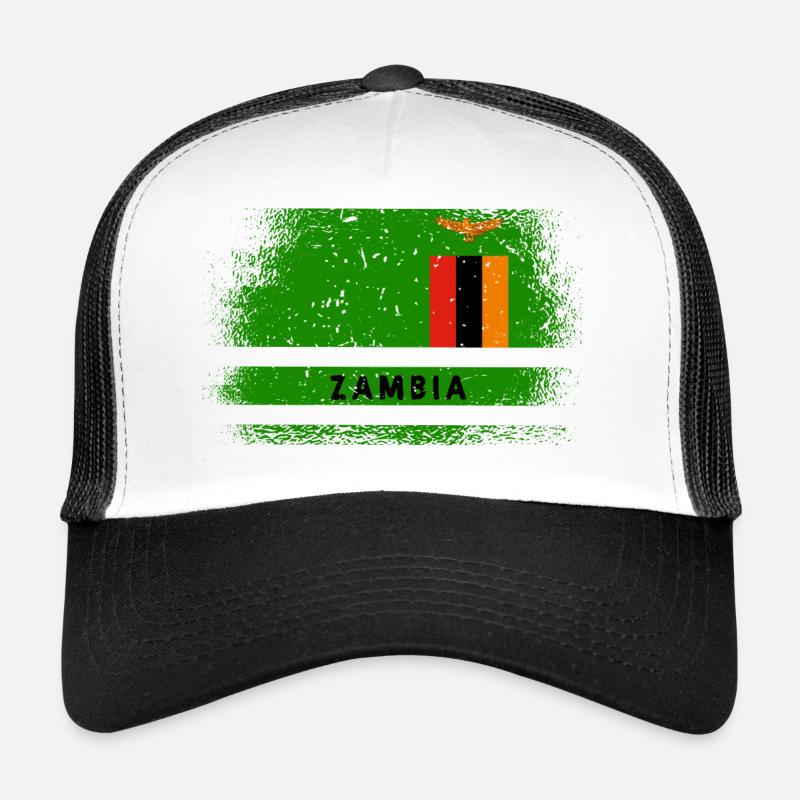 Drapeau de la Zambie Casquette trucker 