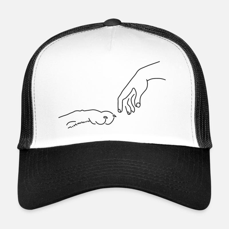 Dog's paw - Trucker Cap - white/black