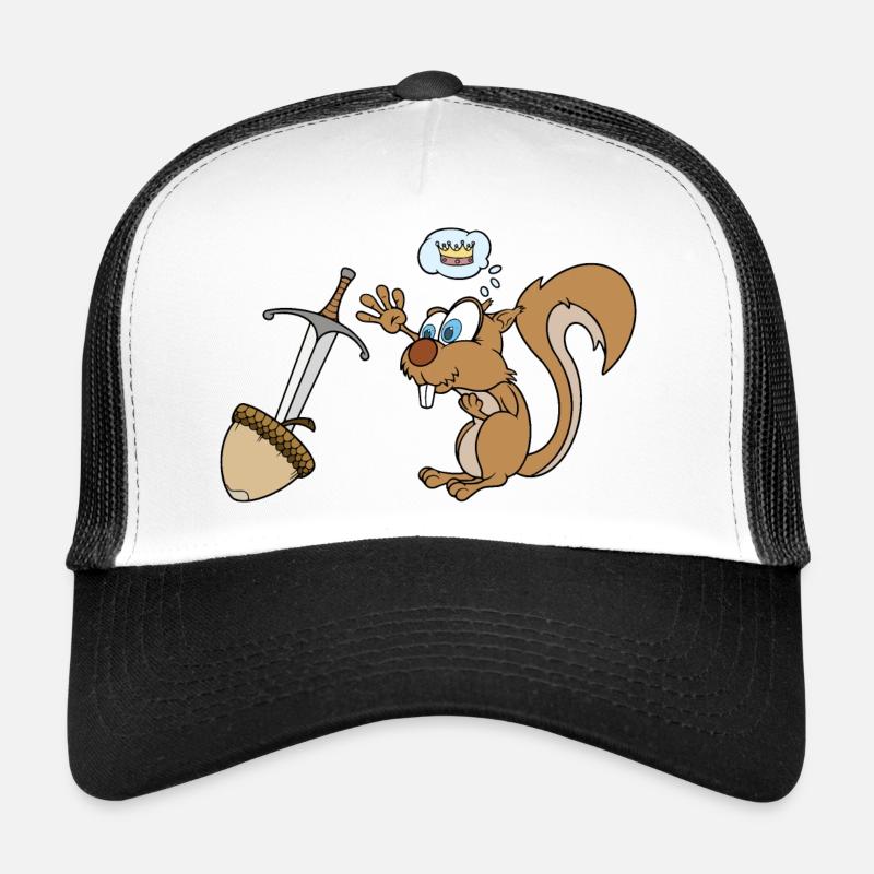 L’épée dans la noix - Casquette trucker  - blanc/noir