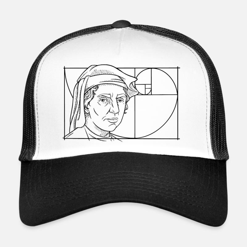 Leonardo Fibonacci Mathematician Math Series Follow Trucker Cap