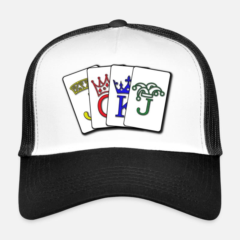 Jeu de cartes / Kartenblatt Casquette trucker 