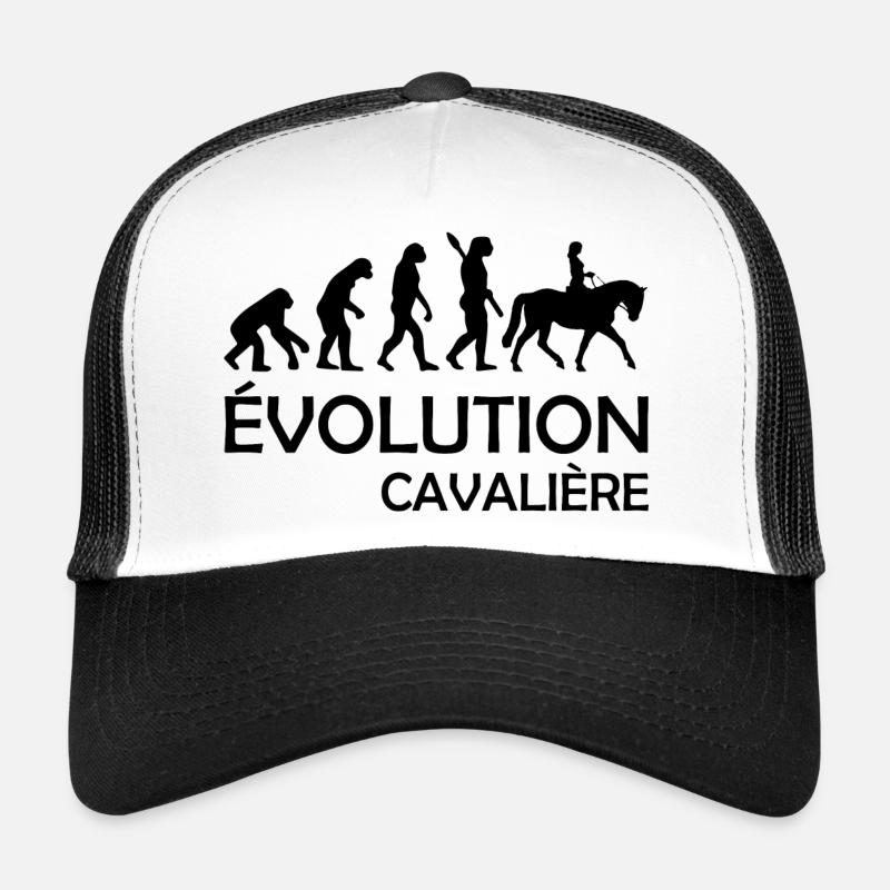 evolution cavaliere / humour cavalière Casquette trucker 