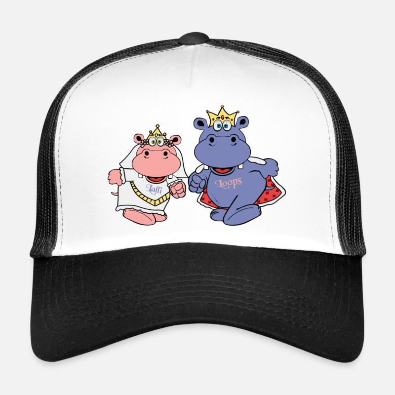 hippo wedding brides groom before gift Trucker Cap