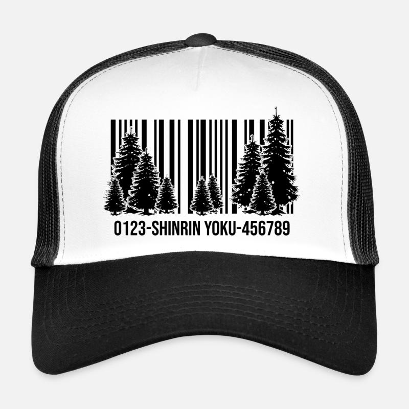 bain de forêt shinrin yoku forêt méditation de l’ de la forêt Casquette trucker 