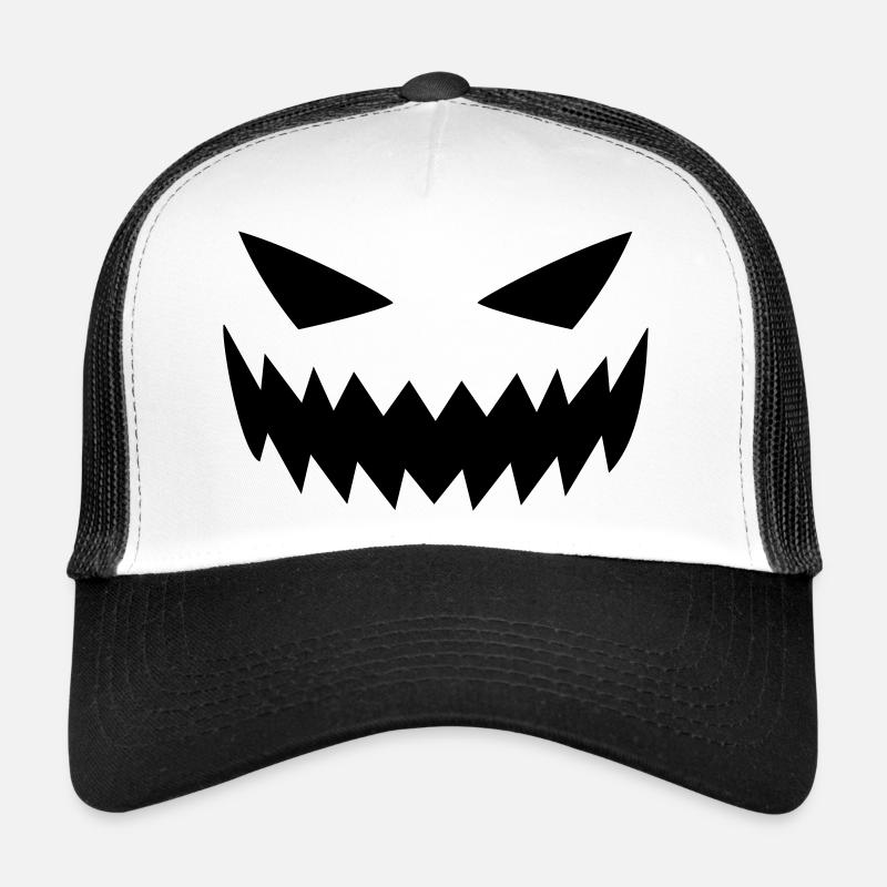 Gestörte Horrorfratze - Trucker Cap - Weiß/Schwarz