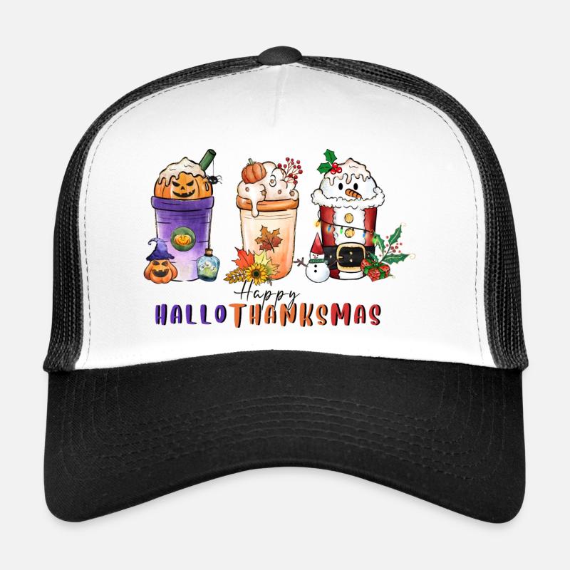 Happy Hallothanksmas Casquette trucker 