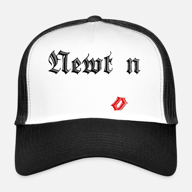 Isaac Newton - Casquette trucker - blanc/noir