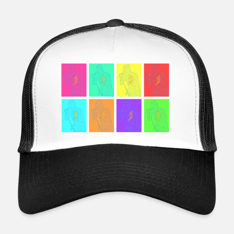 Rock singer in Pop Art Trucker Cap