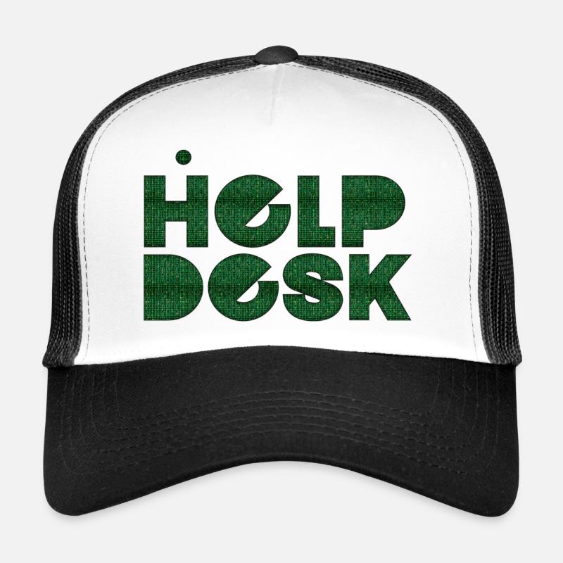 helpdesk IT support geek computer computer geek Trucker Cap