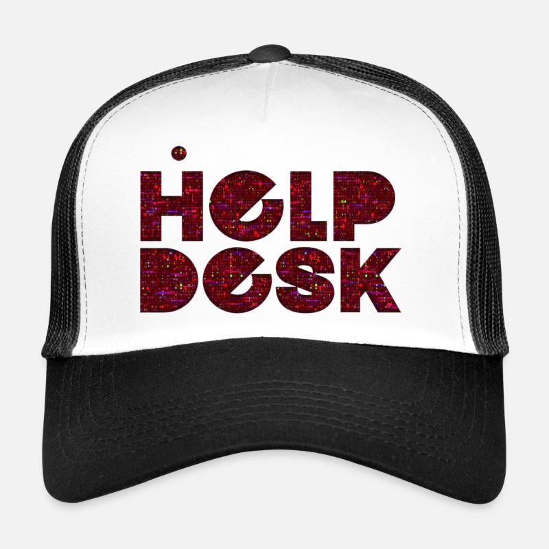 helpdesk IT support geek computer computer geek Trucker Cap