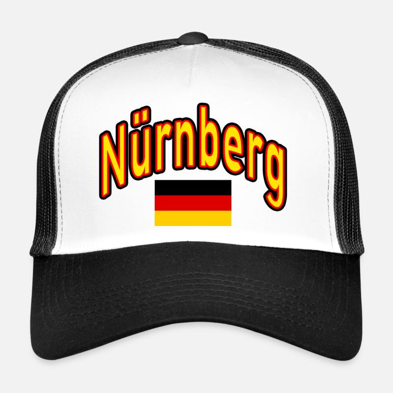 Drapeau allemand de Nuremberg Casquette trucker 