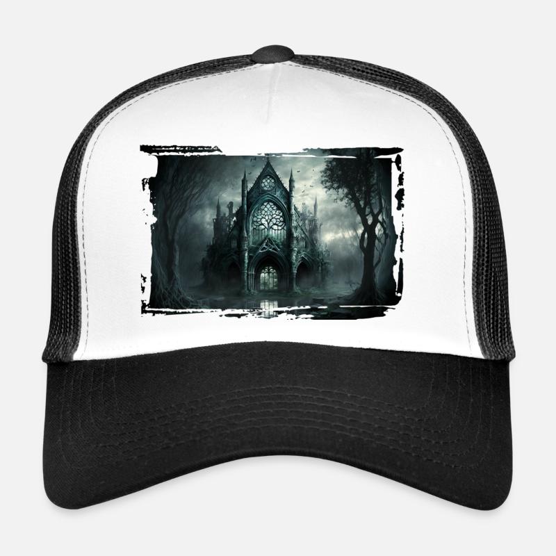 Castle in the night - Gothic style Trucker Cap