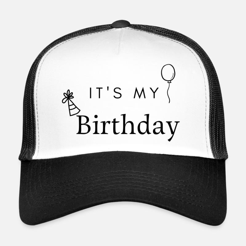 C’est mon anniversaire - Casquette trucker  - blanc/noir