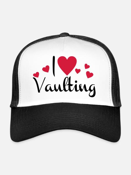 vaulting - Trucker Cap - white/black - Front