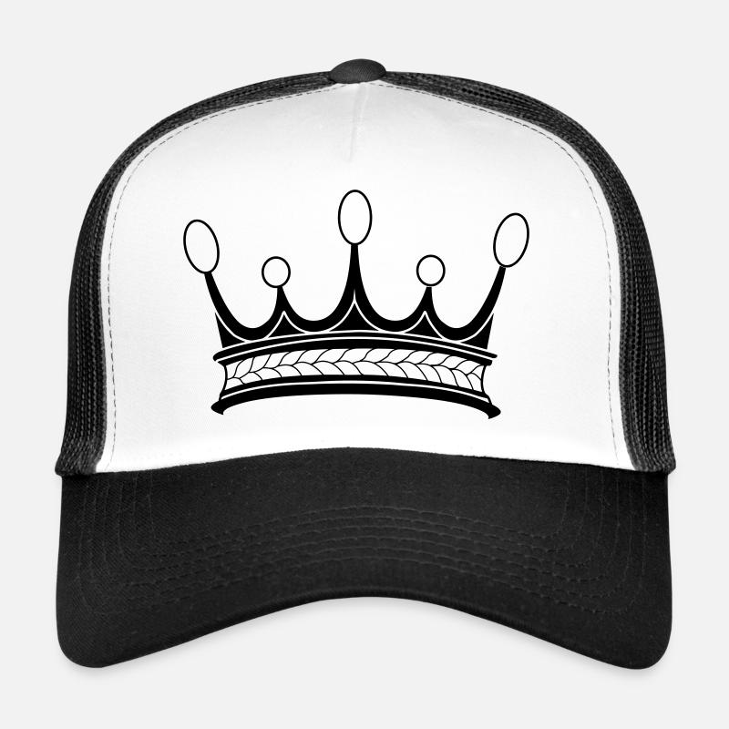 Crown five pearls transparent shadow image Trucker Cap