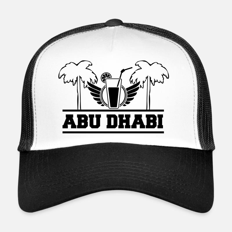abu dhabi - Trucker Cap - Weiß/Schwarz