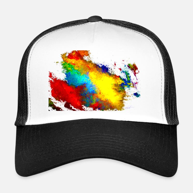 Peinture acrylique « MixedArt » par Marco Eckenbrecht Casquette trucker 