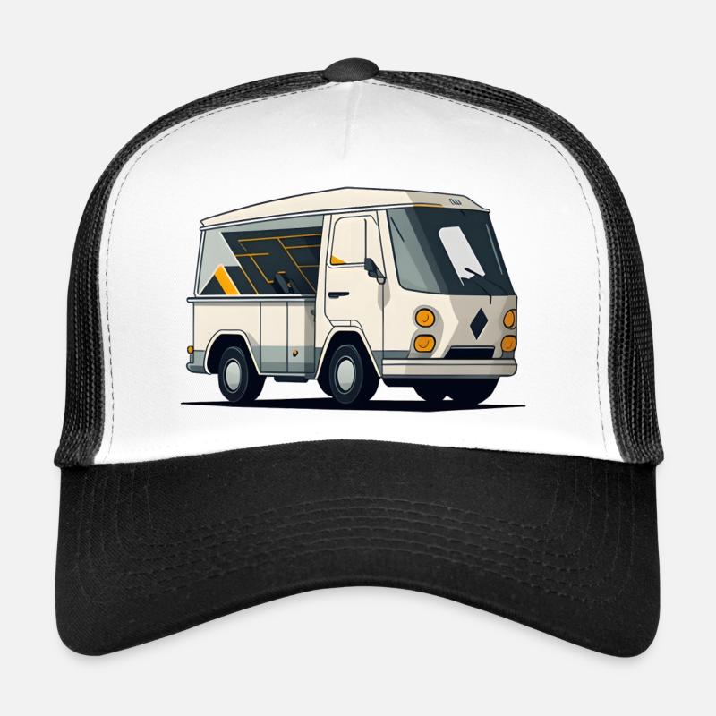 Futuristic Camper Van Trucker Cap