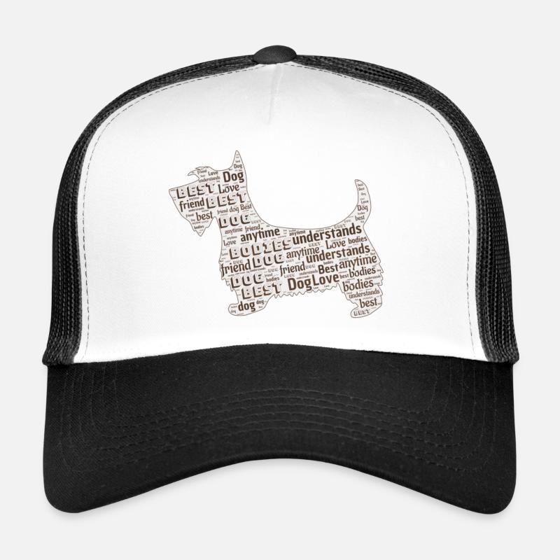 Hunde Sprüche - Trucker Cap - Weiß/Schwarz