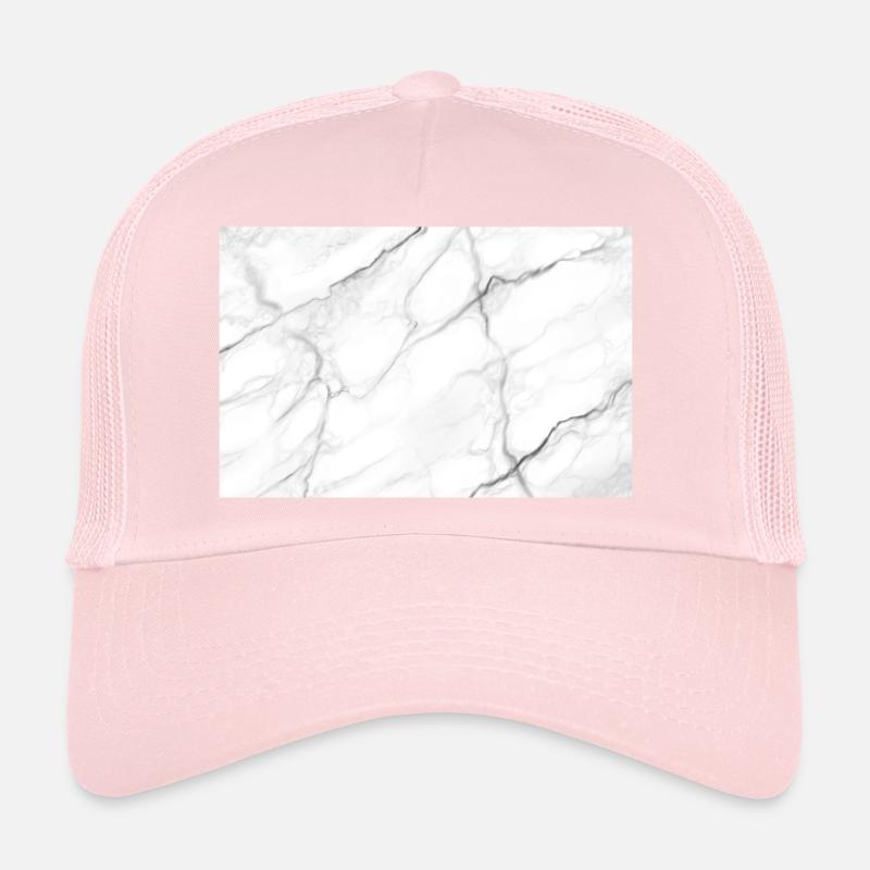 Marbre blanc Casquette trucker 