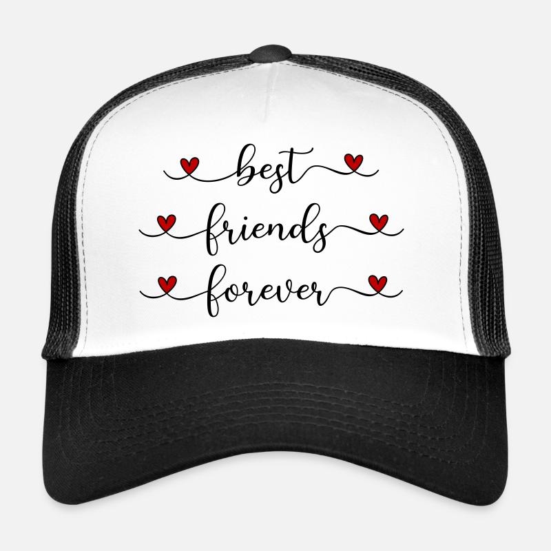 beste Freunde - Trucker Cap - Weiß/Schwarz