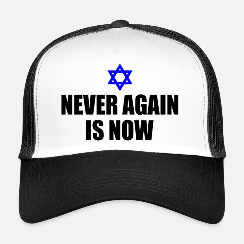 Never again is now - Trucker Cap - Weiß/Schwarz