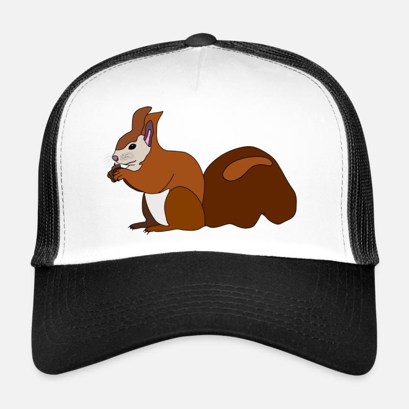 Écureuil avec noix Casquette trucker 