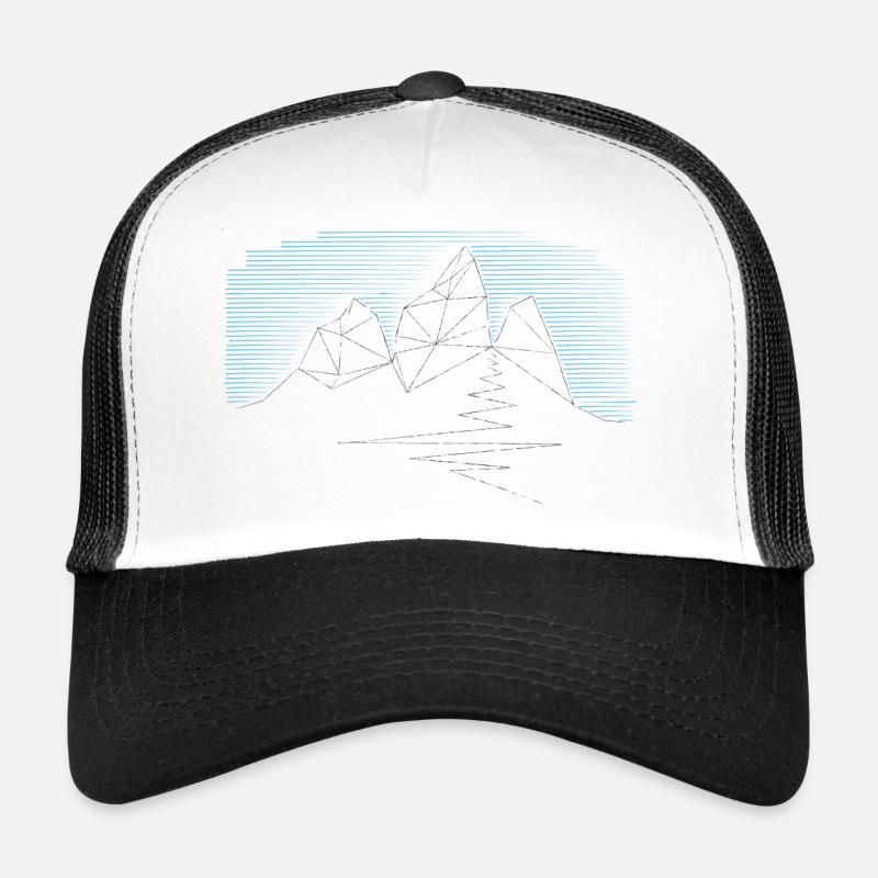 Poly Mountain Motif Casquette trucker 
