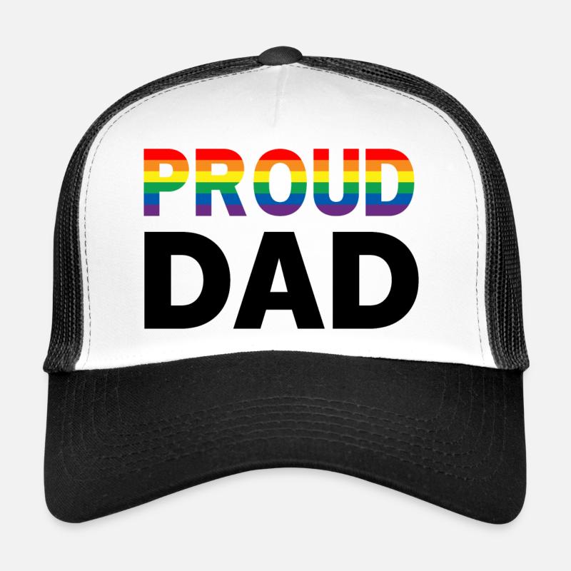 Proud Dad Pride Trucker Cap