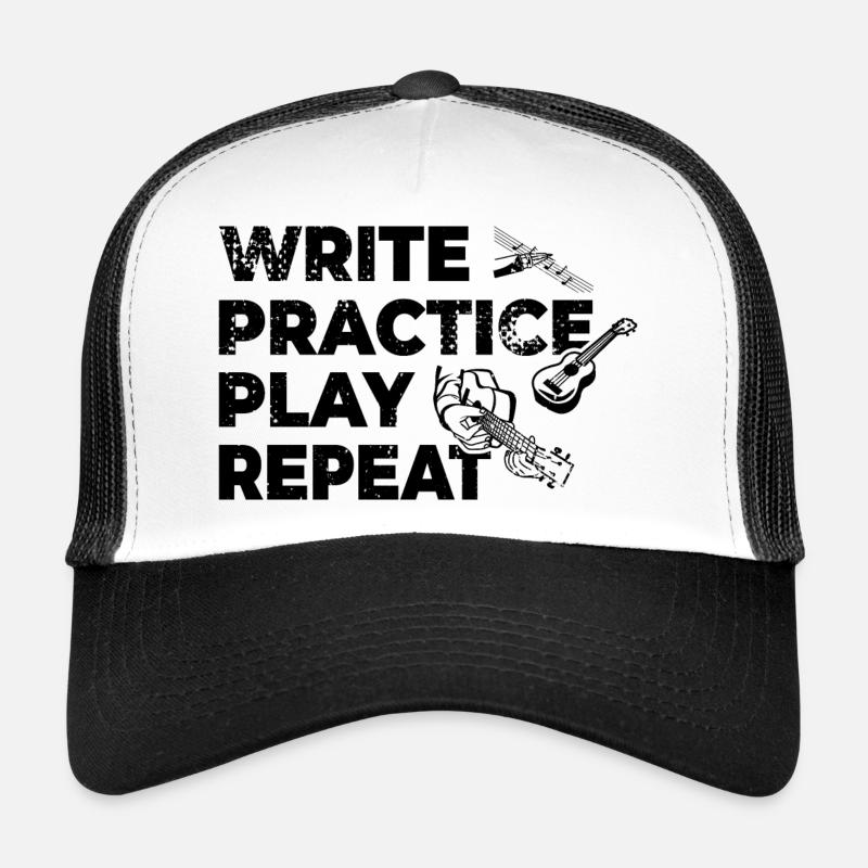 Writing, practicing, playing, repeating Trucker Cap