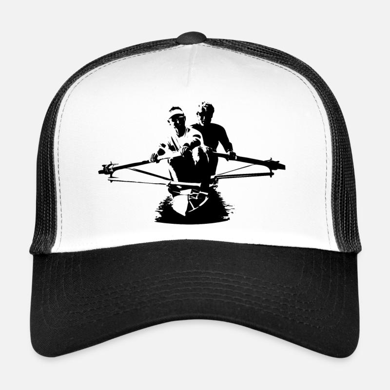 Das Kiwi Pair Rudern Herren-Zweier - Trucker Cap - Weiß/Schwarz