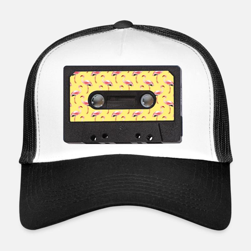 Graphisme d’été Flamingo vintage cassette Casquette trucker 