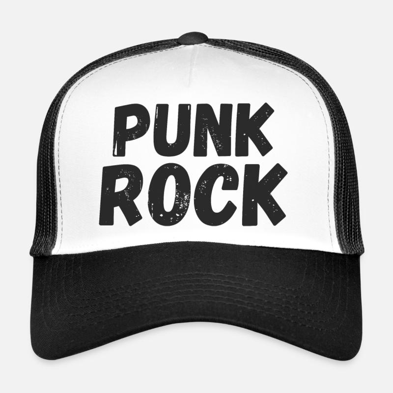Punk Rock - Trucker Cap - white/black