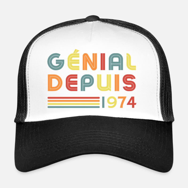 Awesome Since 1974 - Trucker Cap - white/black