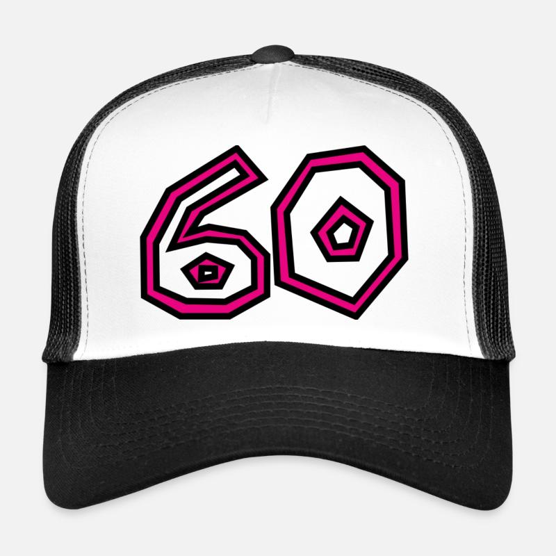 60. 60 ANS. 60e ANNIVERSAIRE. ANNIVERSAIRE 60 ANS. Casquette trucker 