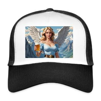 Schutzengel Prosit - Trucker Cap - Weiß/Schwarz - Vorne