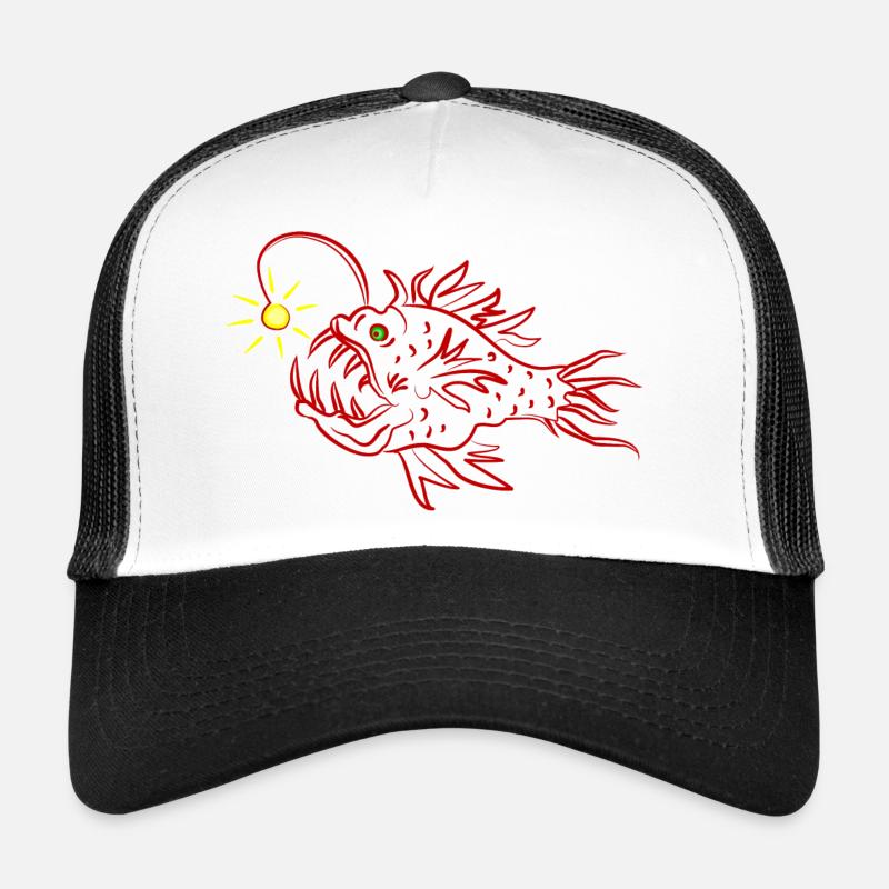 Un poisson-lanterne Casquette trucker 