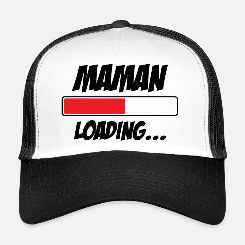 Maman loading... Please Wait - Future Mère Casquette trucker 