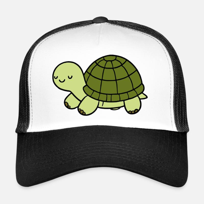 Schildkröte - Trucker Cap - Weiß/Schwarz