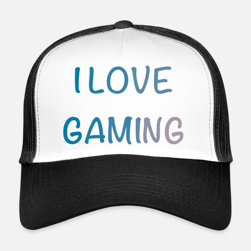 J’adore l’aquarelle de jeu Casquette trucker 