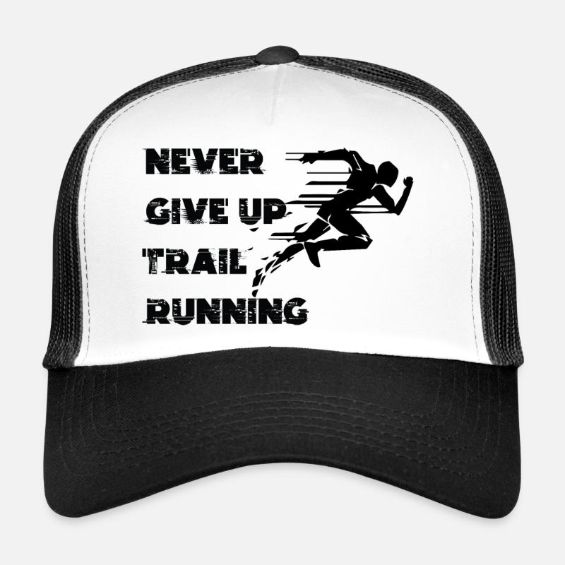 Trail Running Sport - Trucker Cap - Weiß/Schwarz