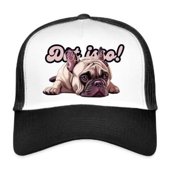 Hunde im Ruhrpott, Dat isso - Trucker Cap - Weiß/Schwarz - Vorne